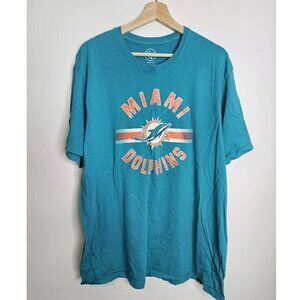 Miami Dolphins Men 2XLarge Short Sleeve Screened "VICTORY ARCH" T-shirt ADOL 250